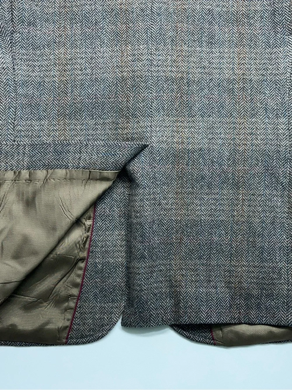 EVAN PICONE Wool Sport Coat Jacket Mens Size 42 Reg Brown Herringbone Blazer